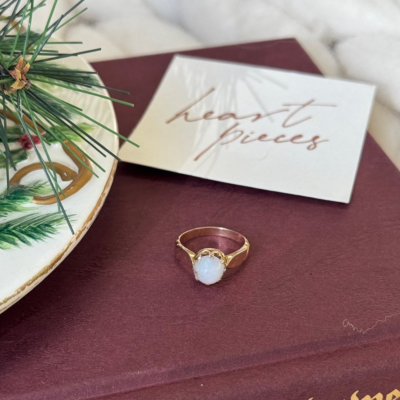 Rose Gold Opal Ring