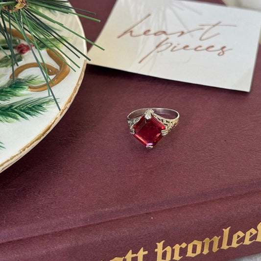 Red Stone Statement Ring