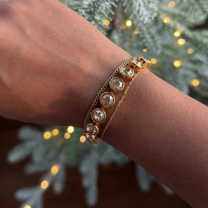 Champaign-CZ-Bezel-Set-Tennis-Bracelet