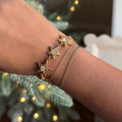 Vintage-Swarovski-Star-Link-Bracelet